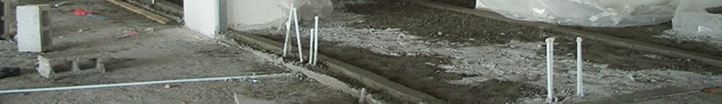 Pipe Work for under floor services - Electrical